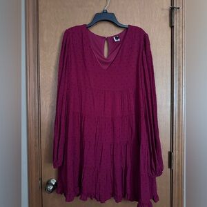 Identity Boutique Brand, Burgundy Long Sleeve Dress, size M